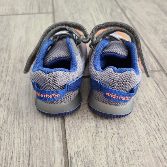 Stride Rite 360 Storm Baby Boys Light-Up Athletic Sneakers Blue & Orange Size 5M - Picture 6 of 12